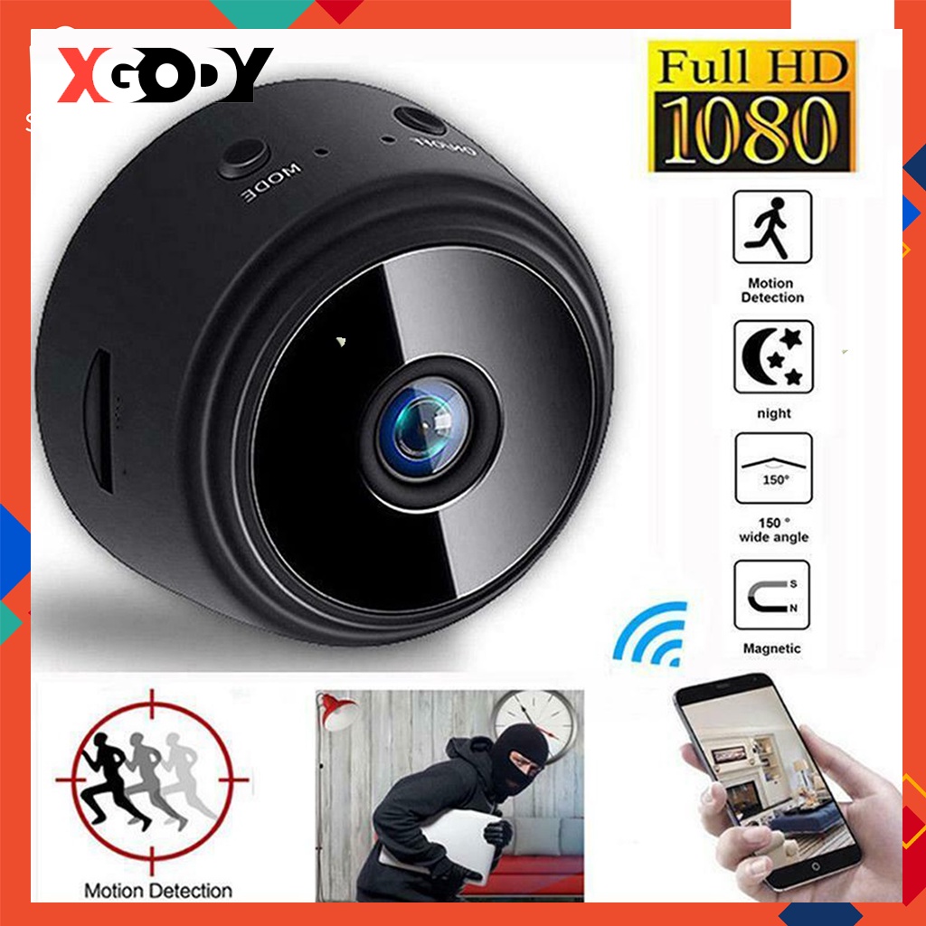 Cámara de vigilancia XGODY IP detección de movimiento inalámbrico teléfono para bebés mascota IR WLAN 