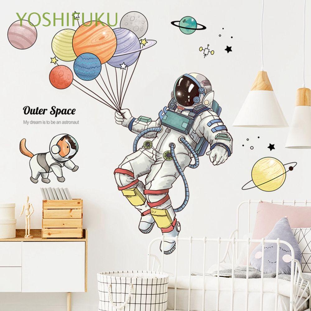 Yoshifuku Diy Calcomanias De Pared Autoadhesivas Peel And Stick Astronauta Pegatina De Pared Spaceman Extraible Para Ninos Sala Exterior Vivero Decoracion Del Hogar Dormitorio Decoracion Multicolor Shopee Mexico