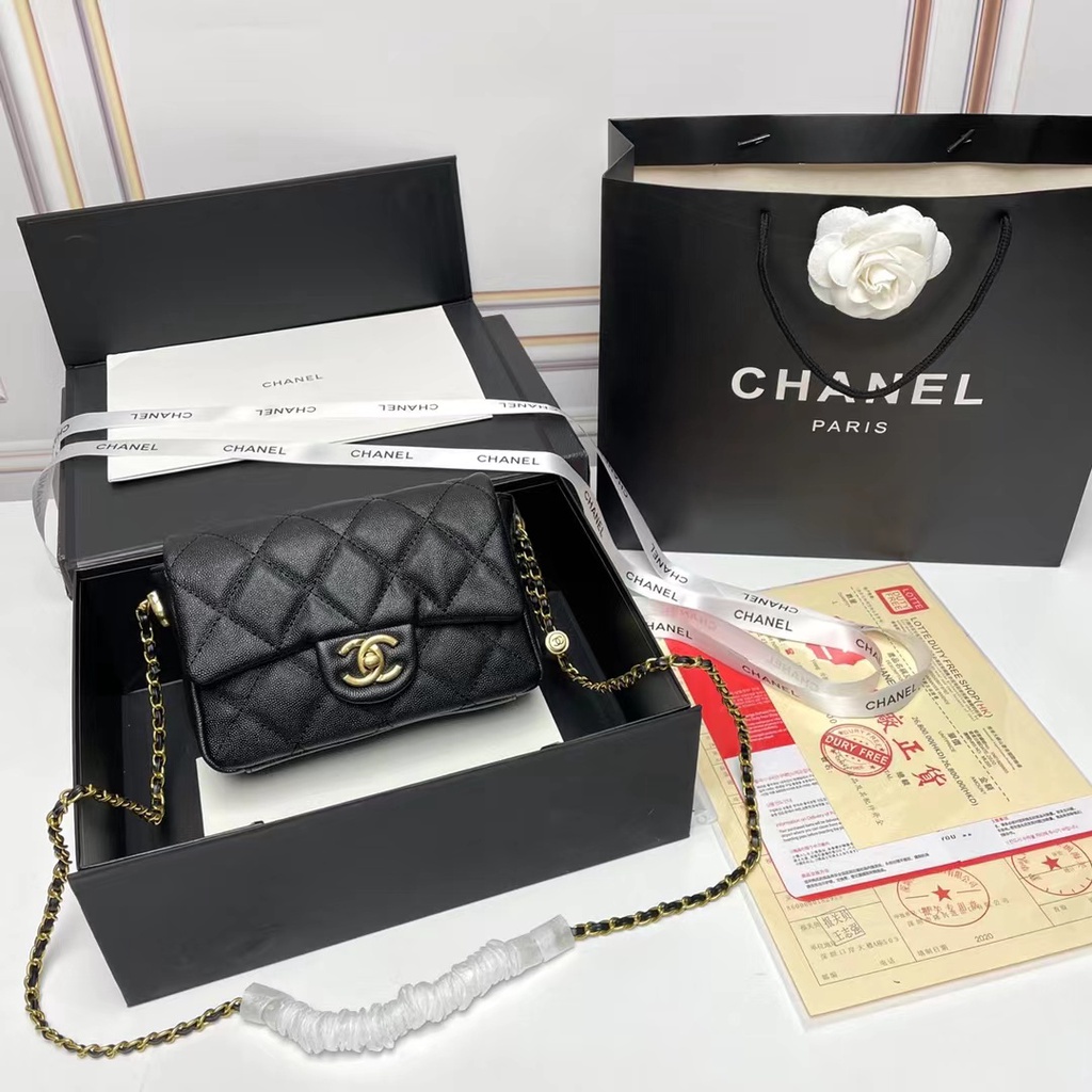 ● Chanel MINI Classic Diamond-Bolso Cuadrado Pequeño