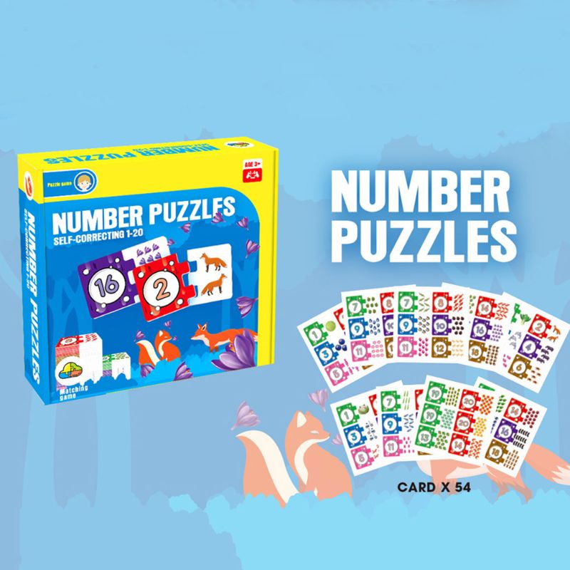 P Mx Self Correcting Number Puzzles Set Developmental Toys Storage Box Bundle 54 Pieces Great Gift For Girls And Boys Best F Shopee Mexico