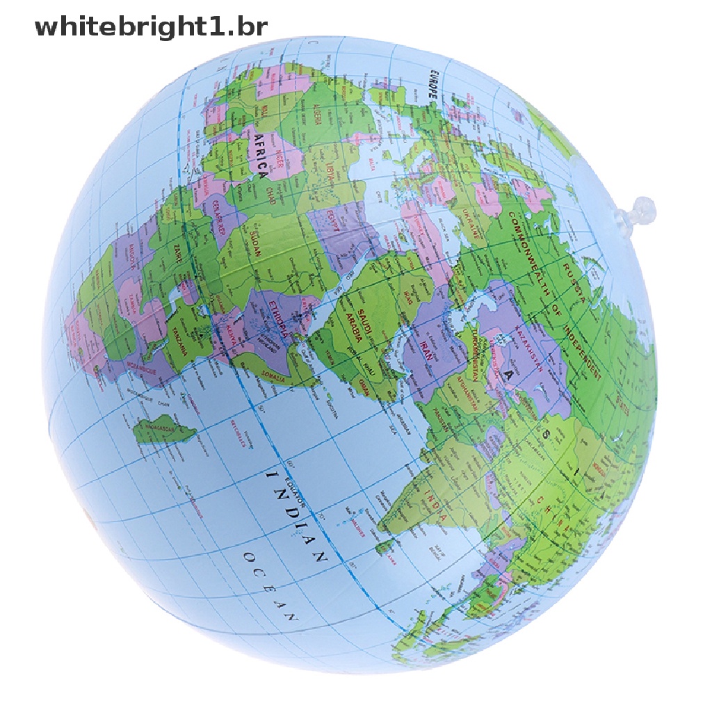 Inflable Globe 30 cm Atlas Mapamundi aprendizaje educativo Tierra 