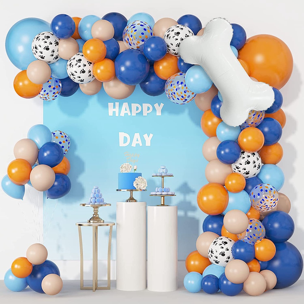 102 piezas de arco de globo boda compromiso baby shower GRESAHOM Kit de guirnaldas kit de guirnaldas de globos azules macaron de látex amarillo para decoración de fiestas globos para cumpleaños 