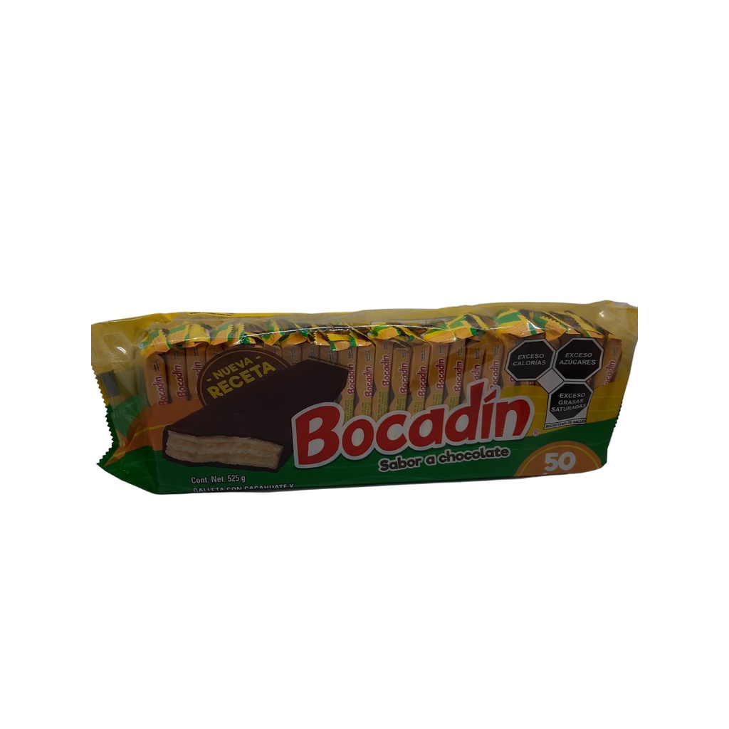 Dulce Galleta Bocadin con Chocolate 50 PZ 525 g Shopee México