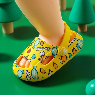Niños niños bebés niñas niños zapatillas en casa zapatos de piso caliente de dibujos animados-Verde 