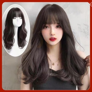 Peluca Mujer Pelo Largo Natural Completo Estilo Tocado Rizado Onda Grande  Reducción De Edad Coreano Peinado De Longitud Media De | Shopee México