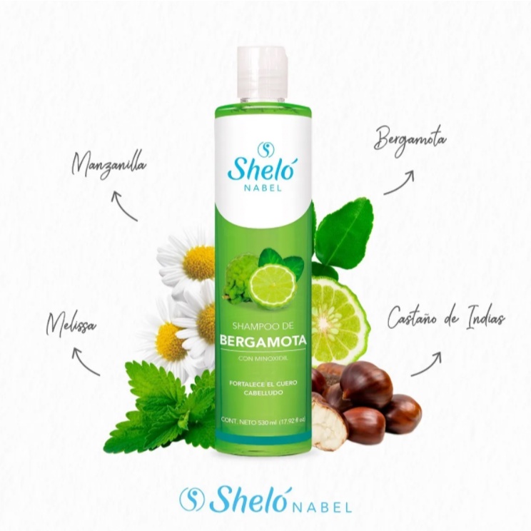 Shampoo De Bergamota Con Minoxidil 100 Natural Crecimiento De Cabello