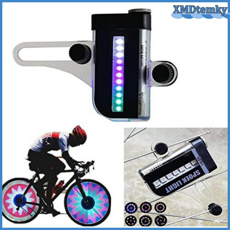 1/2x LED bicicleta radios luz reflector relámpago iluminación ciclismo impermeable 