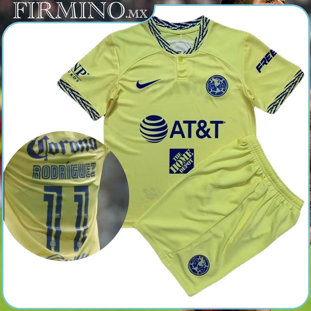 22 23 Ninos Jersey Club America Local Camiseta De Futbol Personalizacion Nombre Numero Shopee Mexico