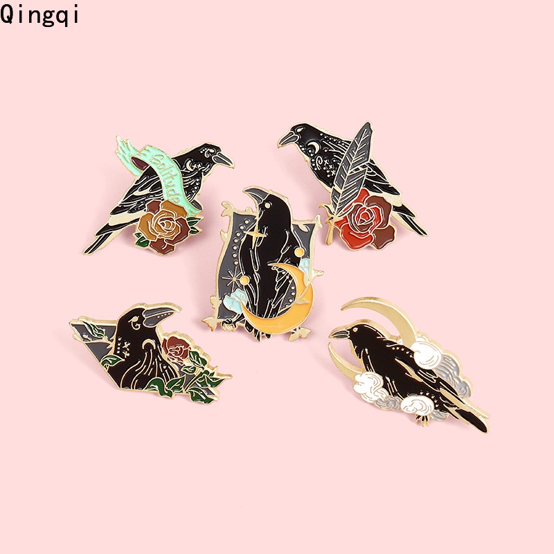Broches Cuervo Estilo Vintage - Acabado Premium Garantizado