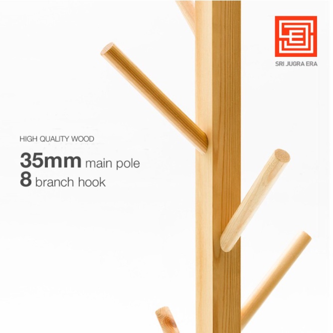 Soporte de madera para colgar ropa, sombrero, percha de madera, estante de  madera, soporte plano, percha de abrigo | Shopee México