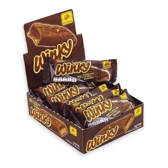 WINKY CHOCOLATE DE LA ROSA C/12 PZS Shopee México
