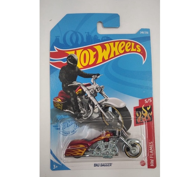 Bad BAGGER moto roja | Lo último en Diecast Lot A 2022 Hot Wheels HW Hotwheels juguetes para niños coches
