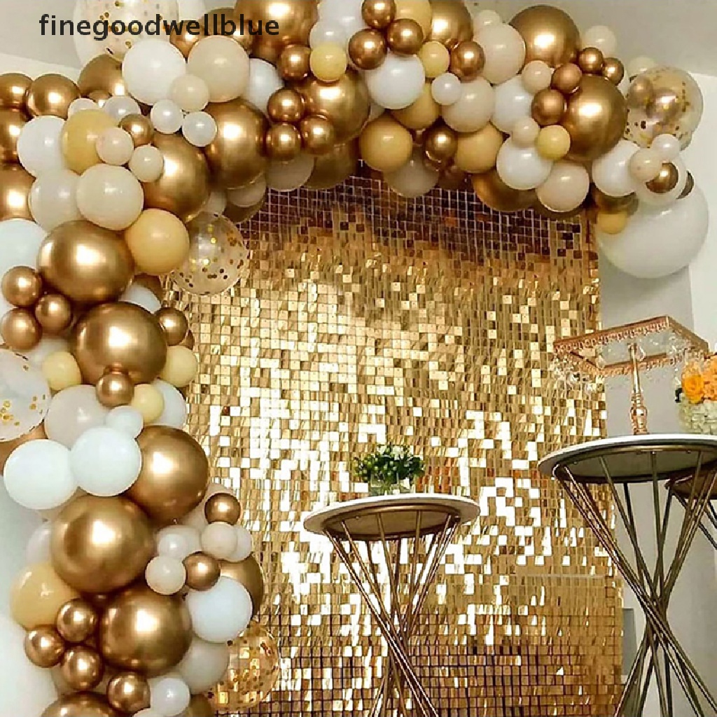 Finegoodwellblue] Cortina De Lentejuelas Para Fiestas , Decoración De Boda  , Cumpleaños | Shopee México