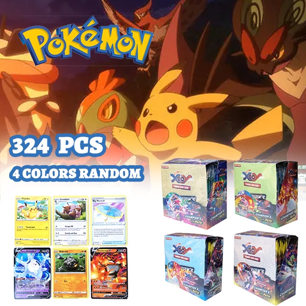 324pcs Pokemon Card GX VMAX cartas pokémon kit/Juego De Infantil