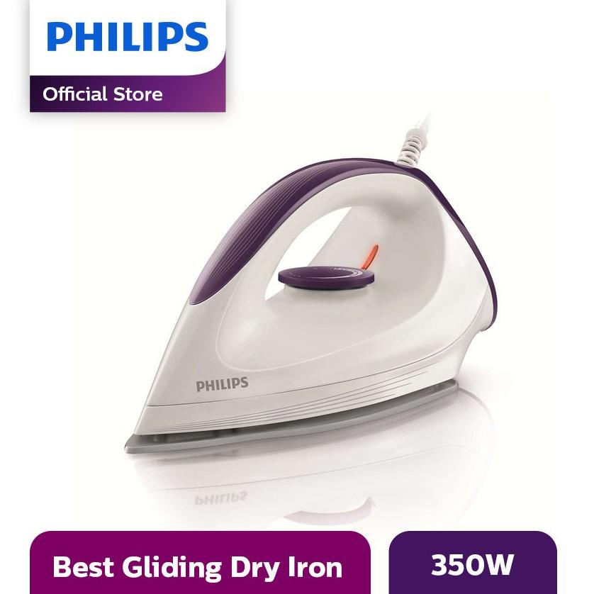 Philips plancha seca Gc160/27 - blanco púrpura, Tapak Dynaglide, plancha, plancha, plancha