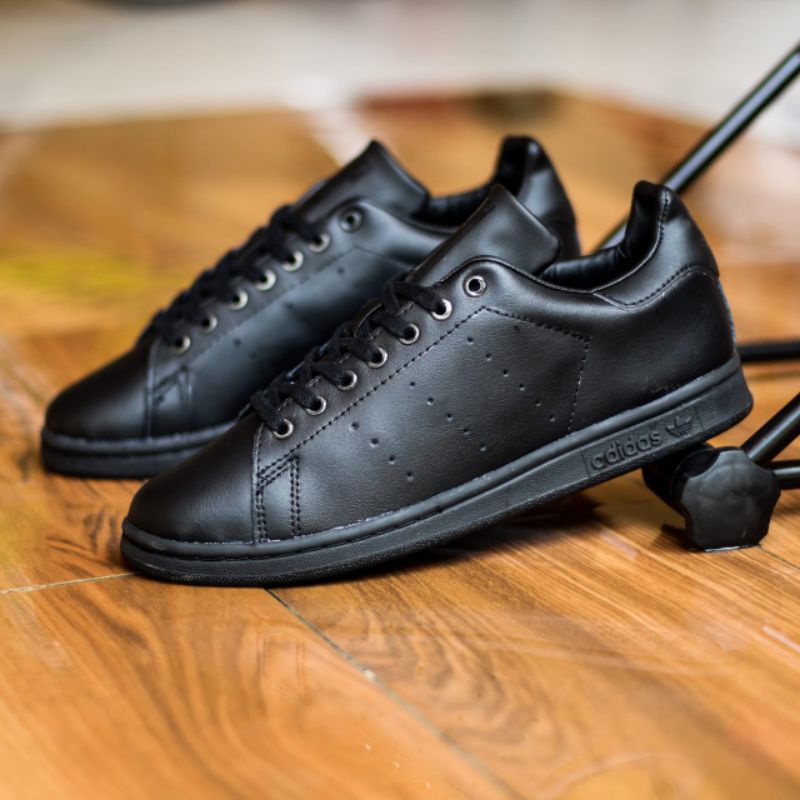 Adidas STAN SMITH zapatos completo negro hecho INDONESIA
