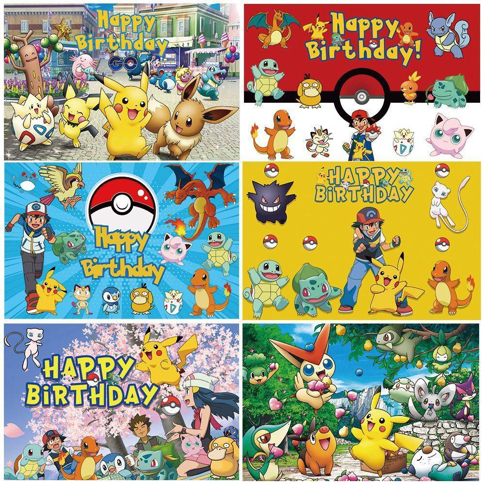 incluye platos Yisscen Juego de 82 piezas de dibujos animados de Pikachu para fiestas de cumpleaños infantiles tazas servilletas y mantel diseño de Pokémon 