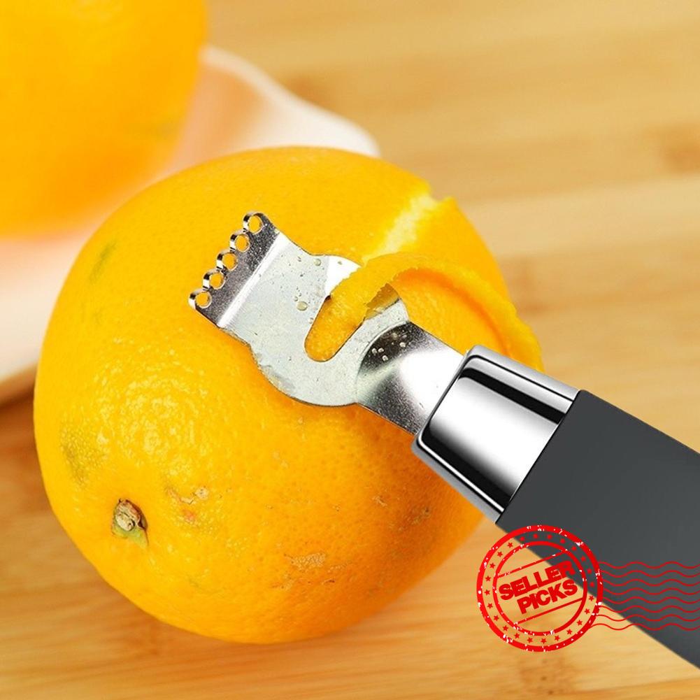 1 pieza de acero inoxidable pelador de limones rallador rallador rallador lima naranja cítricos frutas rallador pelador herramientas para cocina y bar 