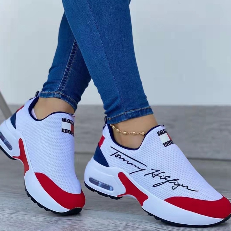 Tommy Hilfiger 2022 Primavera/Verano De Moda Transpirable De Las Mujeres Zapatillas De Deporte Suave Ligero Casual Zapatos