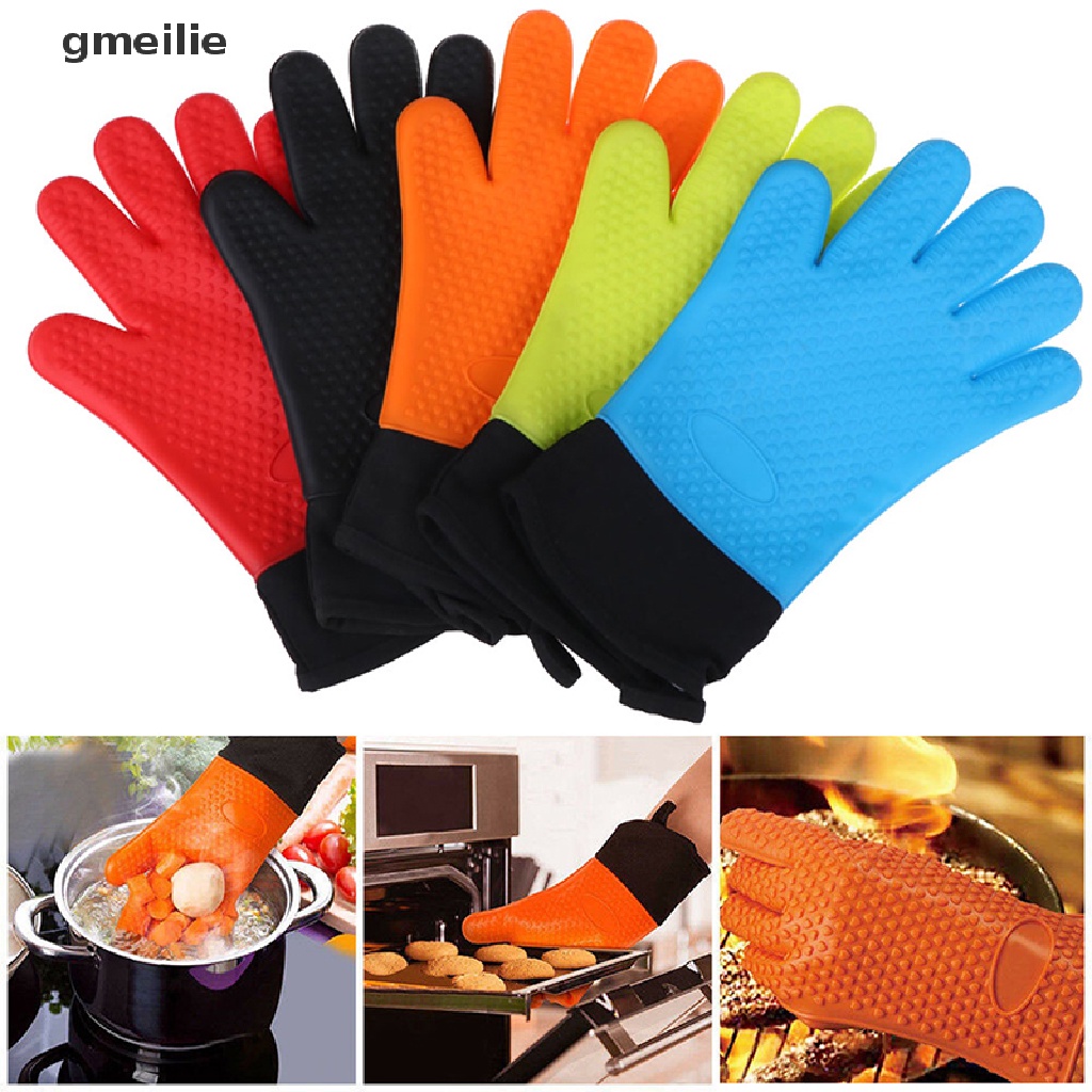 Guante para parrilla de cocina de grado alimenticio,de silicona resistente al calor,para horno y barbacoa,1 unidad Guante para parrilla de cocina de grado alimenticio,de silicona resistente al calor,para horno y barbacoa,1 unidad