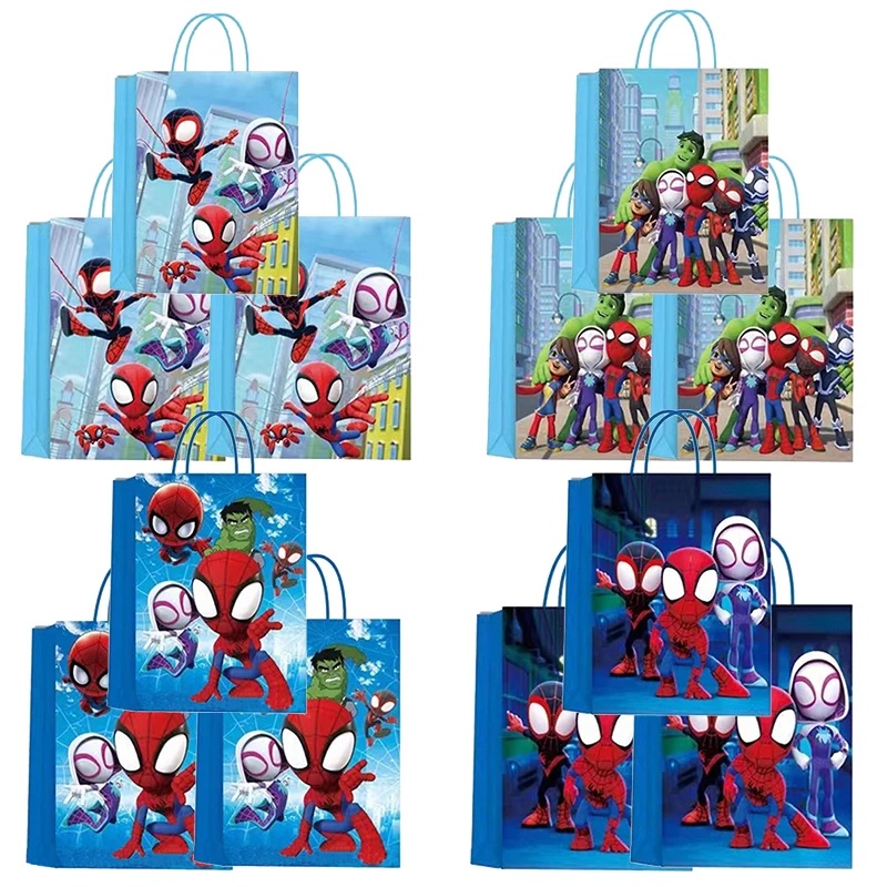 Spidey Party Favor Goodie Bag Bolsa De Papel Caramelo Y Sus Increíbles  Amigos Niños Adultos Fiesta De Cumpleaños Suministros Decoración | Shopee  México