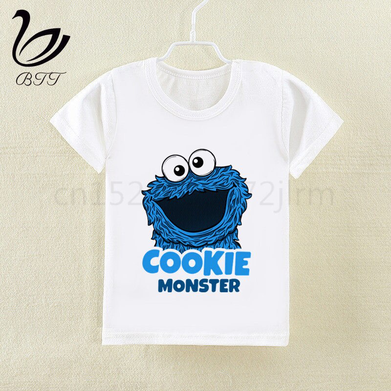 Sésamo Street Cookie Monstruos Nueva Llegada Ropa De Niños Camiseta Niño  Impresión | Shopee México