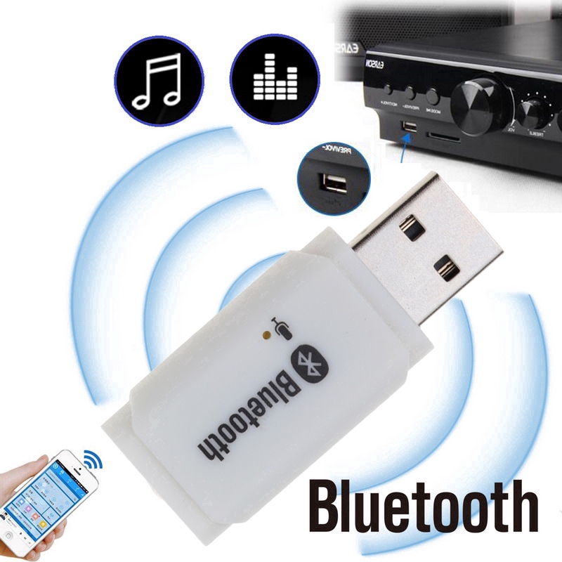 Minimizar programa meteorito Mini Adaptador De Audio Inalámbrico USB Bluetooth 5.0 Receptor Estéreo Para  Coche Kit Manos Libres Con Micrófono Para Android IOS AUX Altavoz | Shopee  México