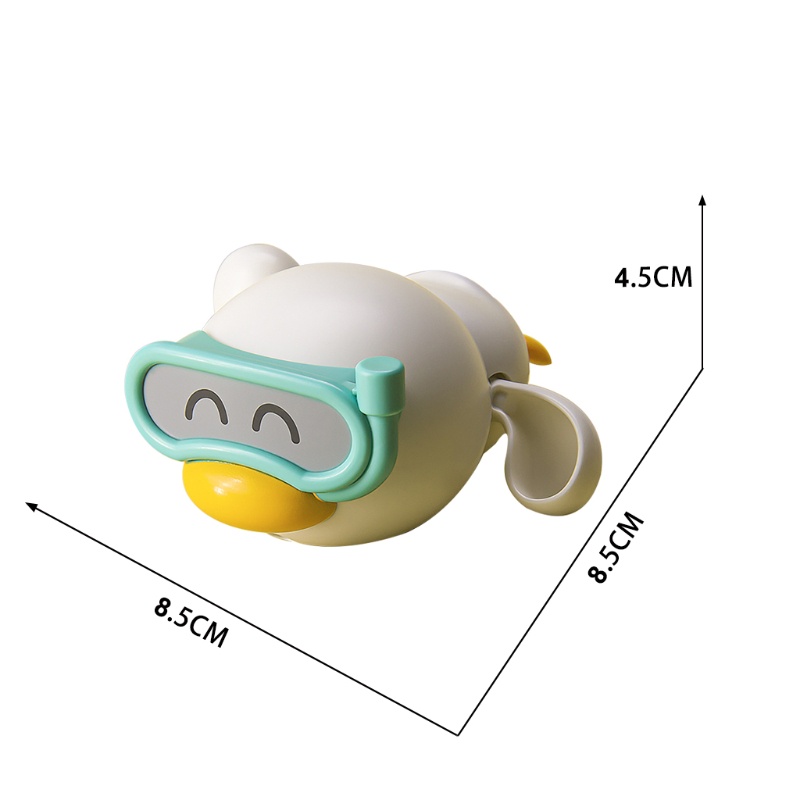 Belo Reloj Viento Pequeno Pato Lindo Para Bebe Tomando Un Bano Y Jugando En El Agua Negro Blanco Amarillo Shopee Mexico