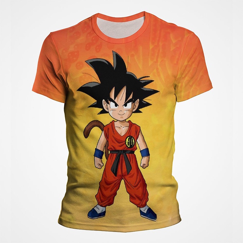 Camiseta De Cuello Redondo Para Niños Dragon Ball Kids Diaria De Verano  Anime Goku Top [5-15 Años] | Shopee México