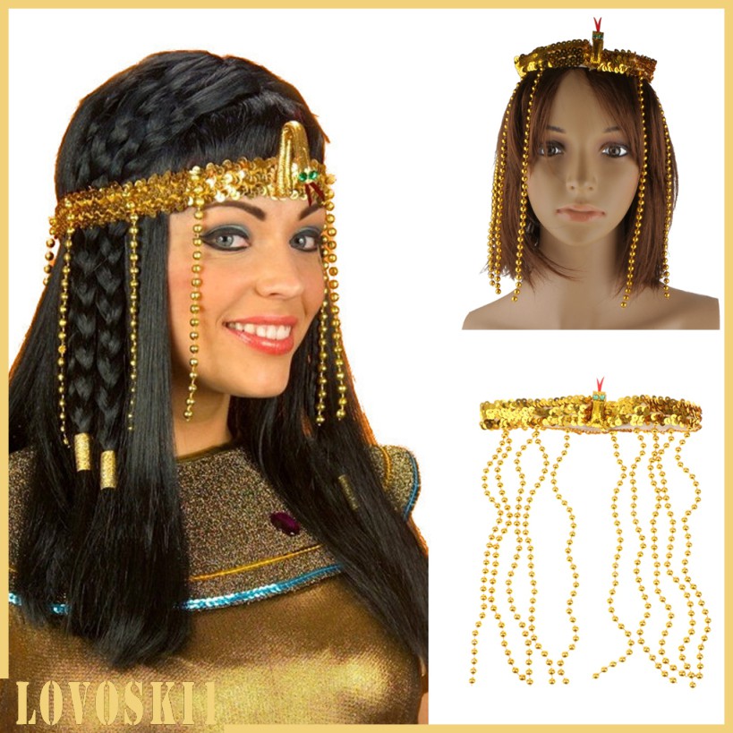LovoskibcMY] Tocado De Cuentas Egipcias Cleopatra Disfraz De Disfraces  Decoración Del Cabello | Shopee México