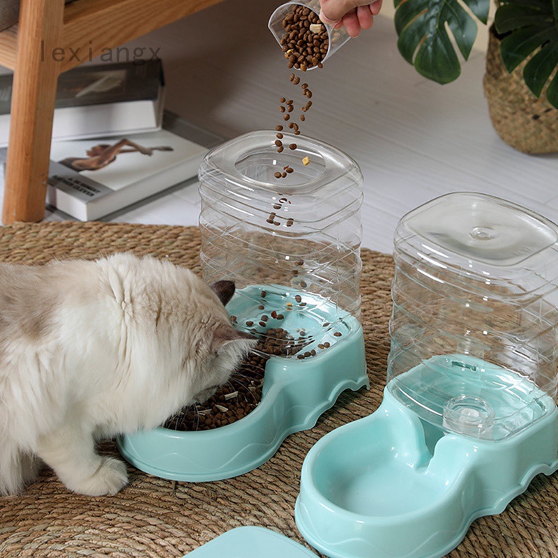3.5L Dispensador Automático De Bebida Comida Para Mascotas Perros alimentador de agua portátil Tazón Plato De Gato 