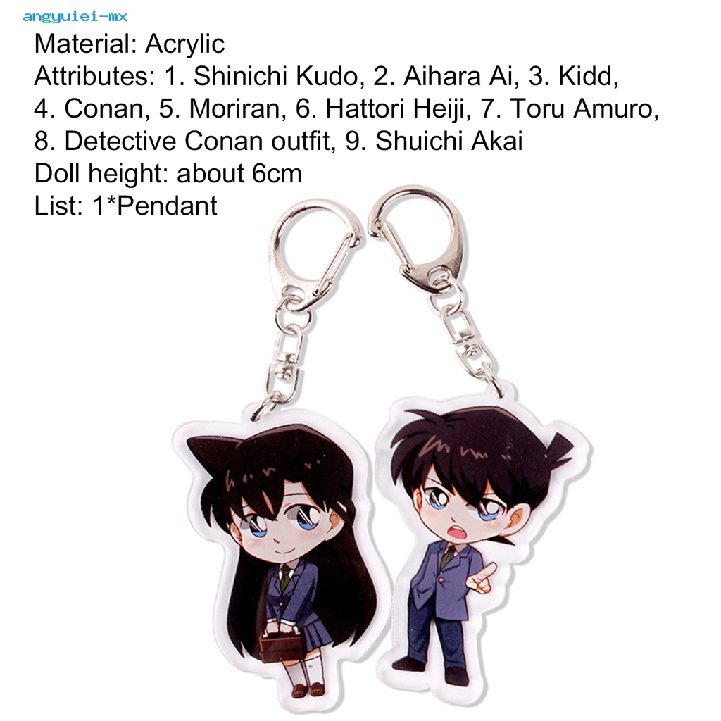 Angyuiei Plastic Bag Pendant Universal Detective Conan Keychain Cute For Bag Shopee Mexico