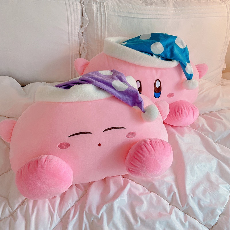 Anime Peluche Juguete Durmiendo Kirby Plushies Kirbyed Muñeca Con Gorro De  Noche Estilo Japonés Almohada Suave Regalo Para Niño Niña Rosa | Shopee  México