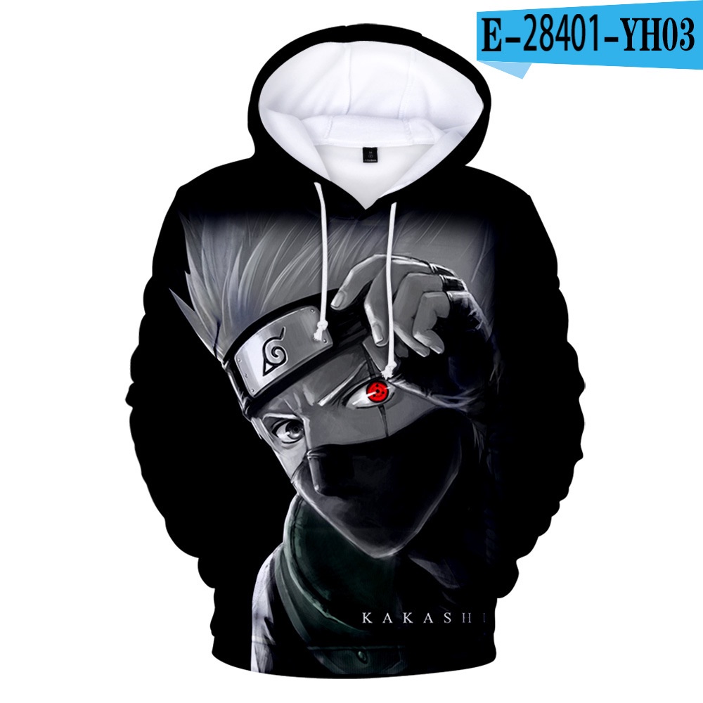 Harajuku Anime Sudadera Con Capucha Impresión 3D Uzumaki Akatsuki Sakura  Kakashi Sasuke Ropa Ninja Pullovers | Shopee México