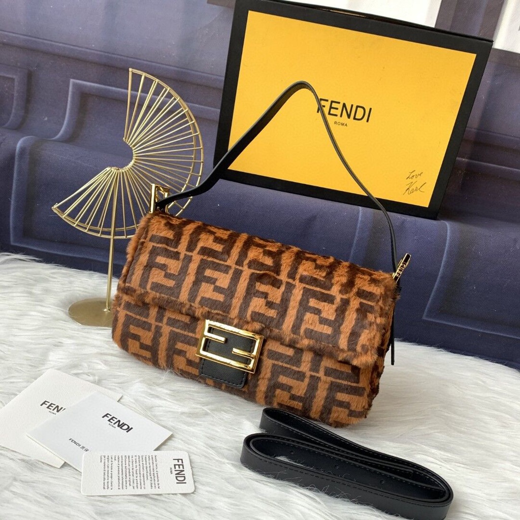 Fendi/(local + Con Caja) Negro Marrón Flor Nuevo original Mujer s Bolsas Con Impresión FF Y Correas De Hombro Se Pueden w | México