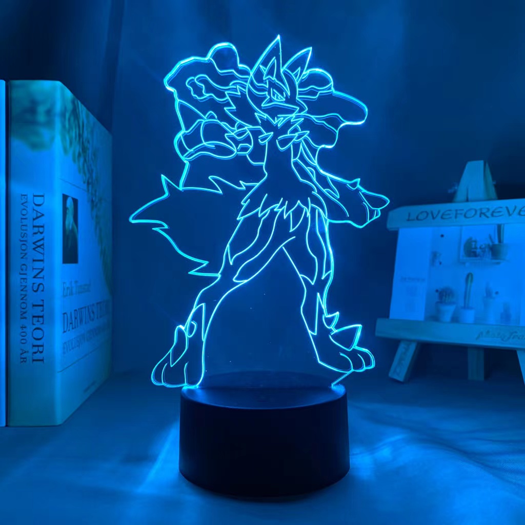 Pokemon Lucario 3D Luces Nocturnas Bolsillo Monstruo Iluminación Anime  Lámpara Para Niños Decoración De Habitación manga Juguete Adornos De Dibujos  Animados | Shopee México