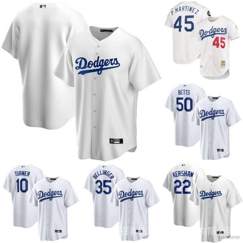JMING Dodgers # 35 Bellinger 50 APUESTAS Uniforme De Béisbol para Hombre Camiseta De Manga Corta con Botón Superior De Béisbol Camiseta De Uniforme De Entrenamiento De Béisbol De élite 