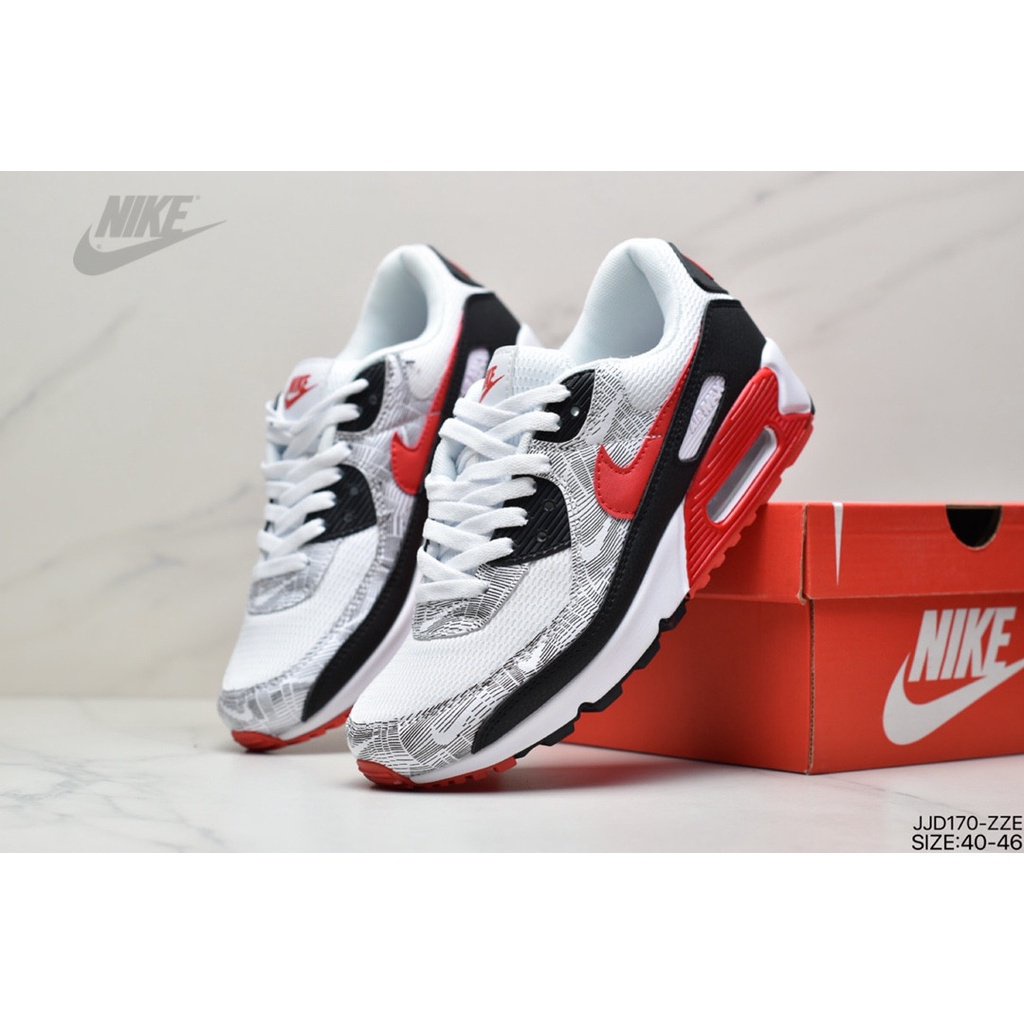 Nike Air Max 90 Zapatillas Para Correr Colchón De Aire Amortiguación Pequeño retro Zapatos Originales | Shopee