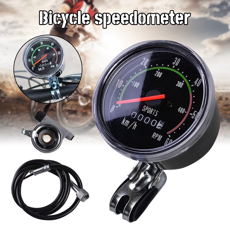 Mechanical Bike Speedometer Speedometer Analog Odometer for Bicycle