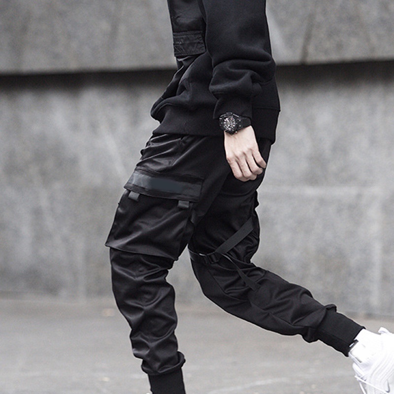 BU2H Men Casual Zip Up Hip Hop Contrast Checked Harem Jogger Pants BU2H Men Casual Zip Up Hip Hop Contrast Checked Harem Jogger Pants