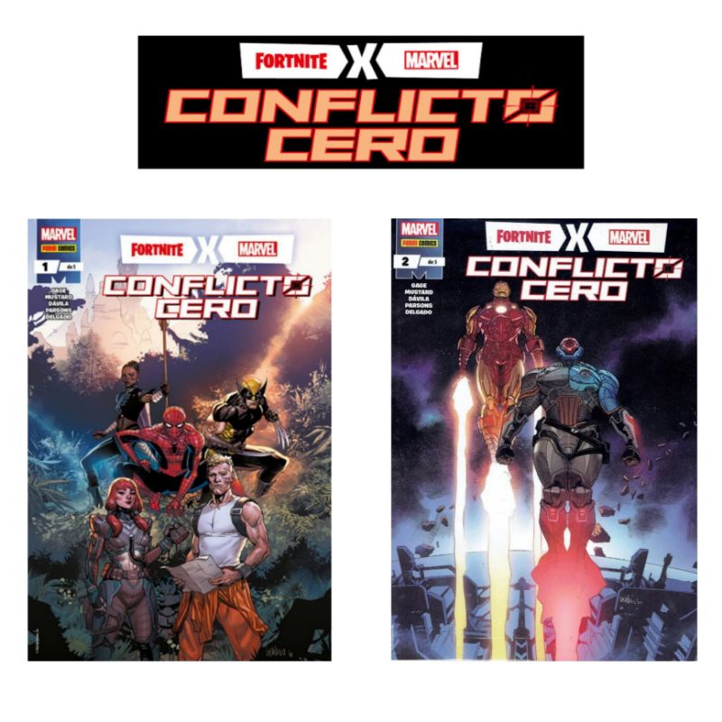 Featured image of Comic Marvel Fortnite Conflicto Cero #1 y #2 + códigos Cosméticos Fortnite