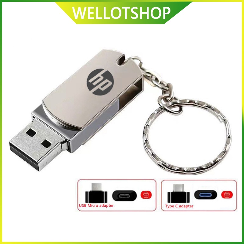 Hp USB3.0 Flash Drive Metal Giratorio 360 Grados 16GB/32GB/64GB/128GB/256GB/512GB/1TB/2TB