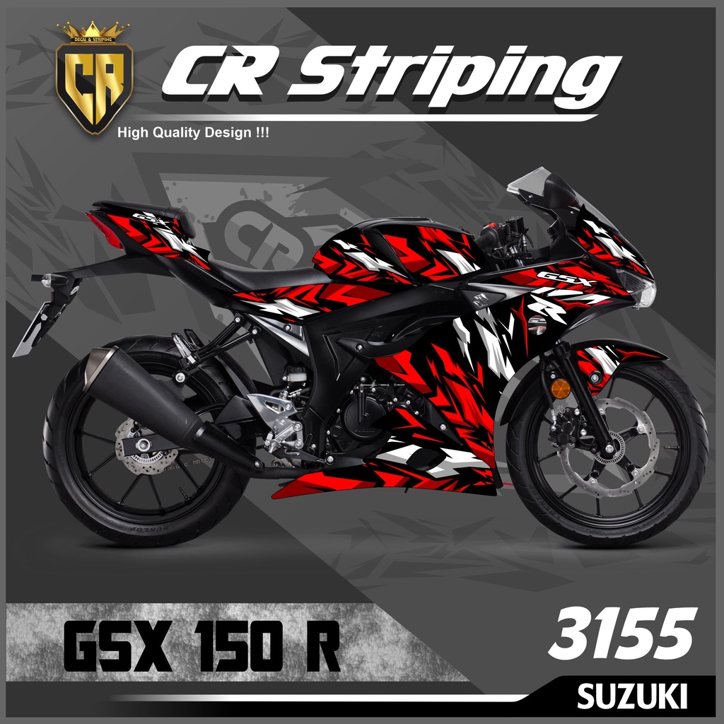 Gsx-r Semi Full Racing Striping pegatina para GSX 150 |Código A3155