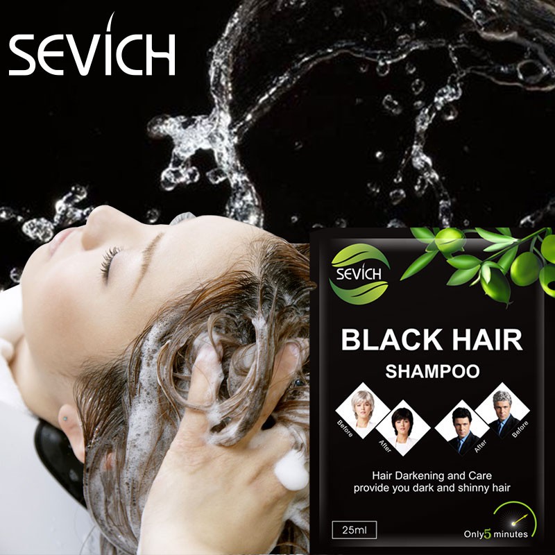SEVICH Hair Dye Black Hair Shampoo Hair Color (5 Pcs) | Shopee México