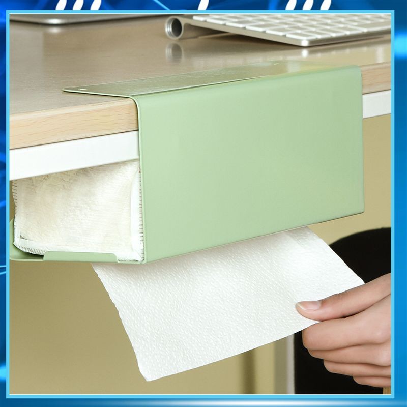 Kitchen Organizer Paper Holder Cupboard Hanging Type Tissue Box Cabinet Hanging Removable Racks Paper Towel Shelf About Shopee Mexico