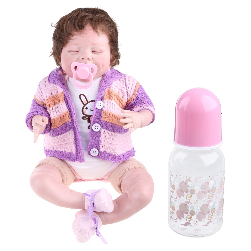 Pink Dummy magnetic chupete para Reborn Baby simula vida verdadera muñeca 