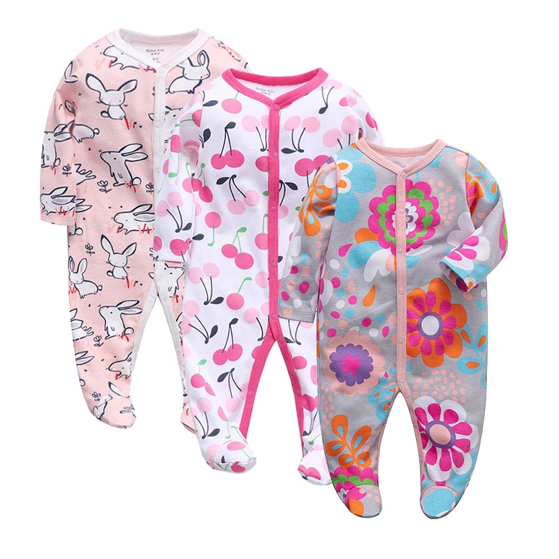 ropa de bebé niñas recién nacido mameluco de pie pijama de algodón | Shopee  México