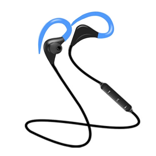Color : Blue HUAI Bluetooth auriculares de reducción de ruido de los deportes gancho for la oreja los auriculares estéreo inalámbricos con auriculares con micrófono for iOS Android 