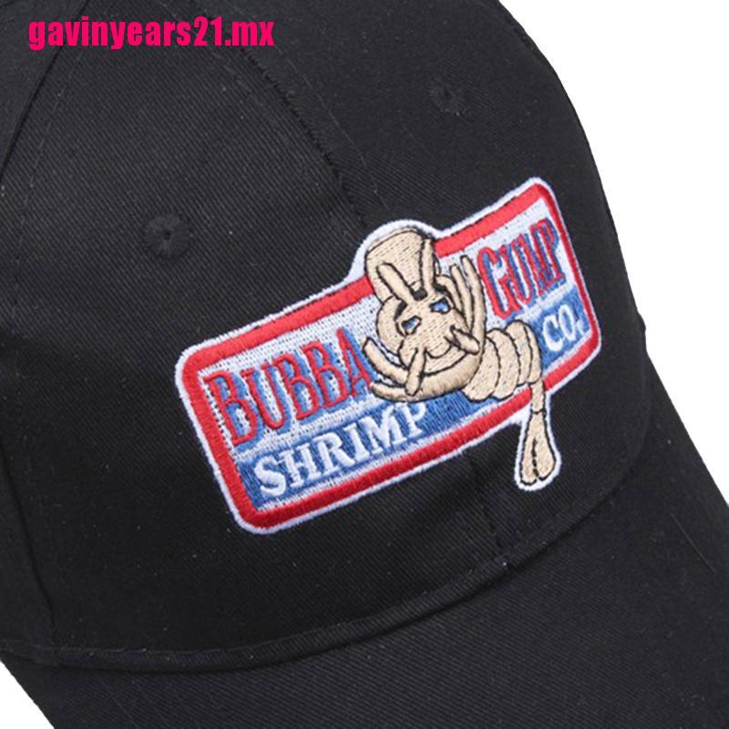 logotipo gorra de béisbol bordada con Bubba Gump Shrimp Co para el deporte o el ocio sombrero del snapback como accesorios o regalo del traje de Cosplay nofonda unisex Forrest Gump Cap Rojo