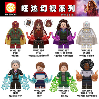 X0192 Xh867 Estrella Lord Scarlet Witch Vison Compatible Con Lego Minifigures Marvel Vengadores Endgame Bloques De Construccion Bebe Ninos Juguetes Shopee Mexico